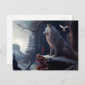 Cartes Postales  White Wolf (Devant / Derrière)