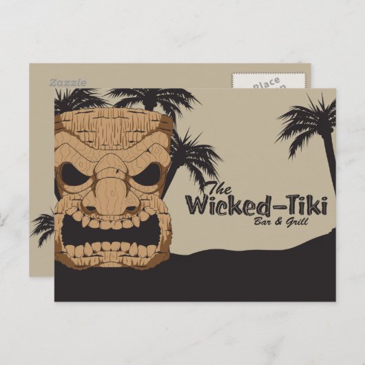 Cartes postales Wicked Tiki Bar (Devant / Derrière)