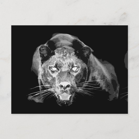 Cartes postales Wild Black Jaguar Cat Eyes (Devant)