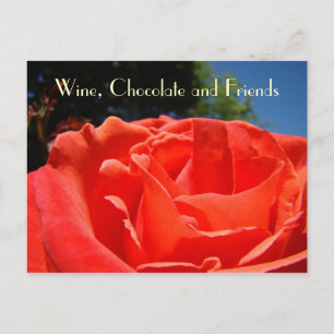 Cartes postales Wine Chocolate & Friends Rose roug