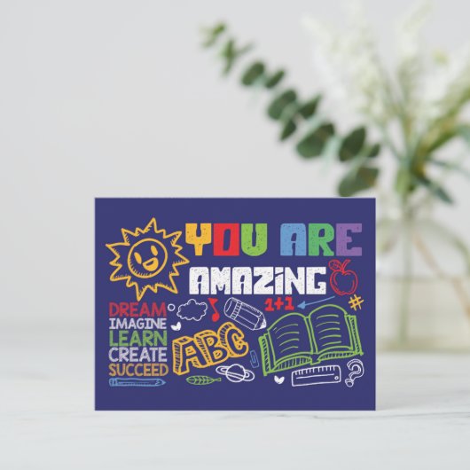 Cartes postales You are Amazing - Cartes de motiva (Debout devant)