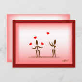 Cartes postales Zinglees~Flottant sur l'amour (Devant / Derrière)