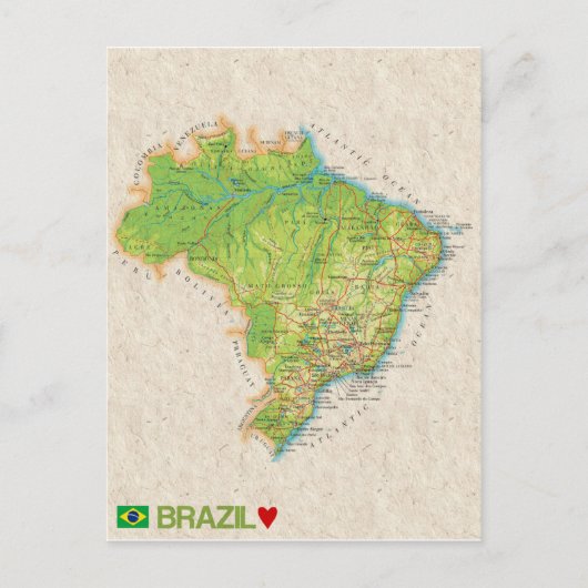 CARTES POSTCARDS ♥ Brésil (Devant)