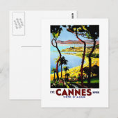 Cartes Posters vintage Cannes et Côte d'Azur (Devant / Derrière)