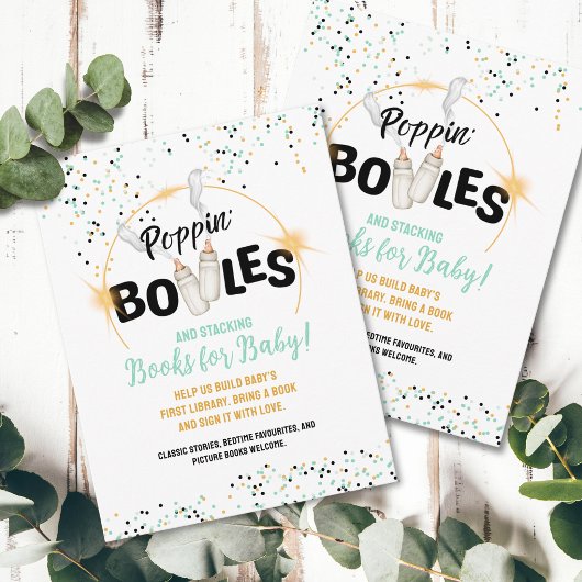 Cartes pour bébé 'Poppin' Bottles and Stacking Boo