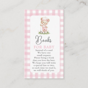 Cartes pour bébé pour Baby Shower Golf Fille Livre