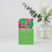Cartes pour dames parfaites rose et vert (Debout devant)