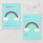 Cartes pour enfants Rainbow Valentine (Devant / Derrière)