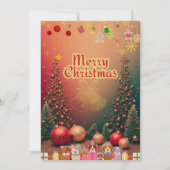 CARTES POUR FÊTES ANNUELLES かわいい犬たちのイラスト入りクリスマスカード♡ (Devant)