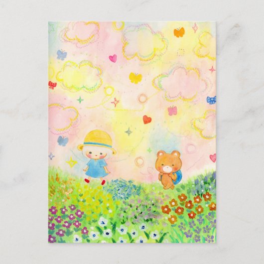 CARTES POUR FÊTES ANNUELLES どこかへ (Devant)