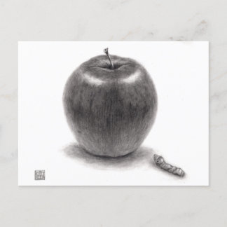 CARTES POUR FÊTES ANNUELLES りんごとあおむし