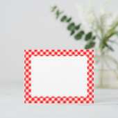 CARTES POUR FÊTES ANNUELLES ギンガムチェック レッド (Debout devant)
