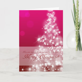 CARTES POUR FÊTES ANNUELLES 優雅でキラキラなクリスマスカード