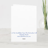 CARTES POUR FÊTES ANNUELLES 雪の精の踊り バレエグリーティングカード (Dos)