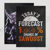 Cartes Pour Fêtes Annuelles 100 Chance de sciure rétro (Devant / Derrière)