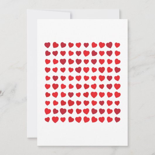 Cartes Pour Fêtes Annuelles 100 cœurs, cent likes (Devant)