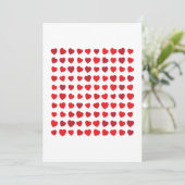 Cartes Pour Fêtes Annuelles 100 cœurs, cent likes (Debout devant)