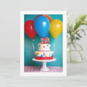 Cartes Pour Fêtes Annuelles 10 ans (Debout devant)