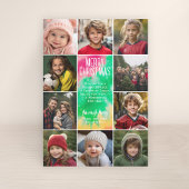 Cartes Pour Fêtes Annuelles 10 Photo Collage - Joyeux Noël Mod Cravate Die