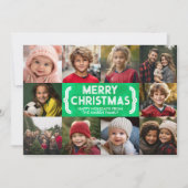 Cartes Pour Fêtes Annuelles 10 Photo Collage - Joyeux Noël Mod Cravate Die (Devant)