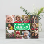 Cartes Pour Fêtes Annuelles 10 Photo Collage - Joyeux Noël Mod Cravate Die (Debout devant)