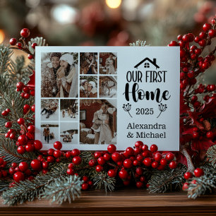 Cartes Pour Fêtes Annuelles 10 Photo Minimaliste Noël Notre Première Maison