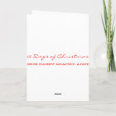 Cartes Pour Fêtes Annuelles 12 Chiens de Noël (Dos)