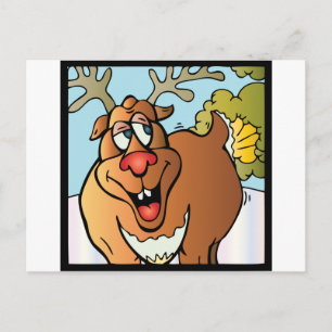 Cartes Pour Fêtes Annuelles 12 Farts of Christmas Reindeer