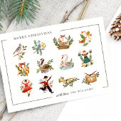 Cartes Pour Fêtes Annuelles 12 Jours de Noël