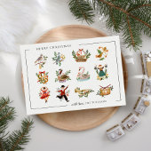 Cartes Pour Fêtes Annuelles 12 Jours de Noël