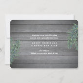 Cartes Pour Fêtes Annuelles 12 Photo Collage & Captions What a Year Pine Wood (Dos)