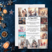 Cartes Pour Fêtes Annuelles 15 Photo Collage moderne Noël Année Recap