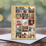Cartes Pour Fêtes Annuelles 15 Photo Meilleure année mais HYN minimum or<br><div class="desc">Utilisez des photos multi-carrés et faites un accueil unique et tendance et le titre de Nouvel An avec un motif rayé impressionnant sur le dos. Si vous avez besoin de déplacer quelque chose,  cliquez sur le bouton personnaliser pour apporter des modifications.</div>