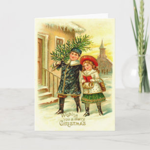 Cartes Pour Fêtes Annuelles 1910 Vous souhaite un joyeux Noël