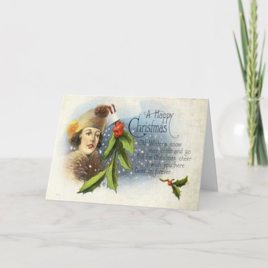 Cartes Pour Fêtes Annuelles 1922 Un Joyeux Noël (Devant)