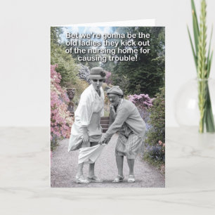 Cartes Pour Fêtes Annuelles 1 Amusant Joyeux Anniversaire - Vieux Troublemaker