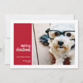 Cartes Pour Fêtes Annuelles 1 Collage photo minima Noël vert de Noël (Devant)