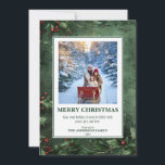 Cartes Pour Fêtes Annuelles 1 Photo Holly et Berry Flat Christmas Card<br><div class="desc">1 Photo Carte de Noël Holly et Berry Flat Célébrez la saison avec notre magnifique carte de Noël photo, ornée de vibrantes baies vertes et rouges vifs. Ce design intemporel capte l'essence de la joie des vacances, ce qui en fait le moyen parfait pour envoyer vos souhaits les plus chauds....</div>