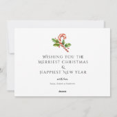 Cartes Pour Fêtes Annuelles 1 Photo JEUX VACANCES NOËL RABBIT (Dos)