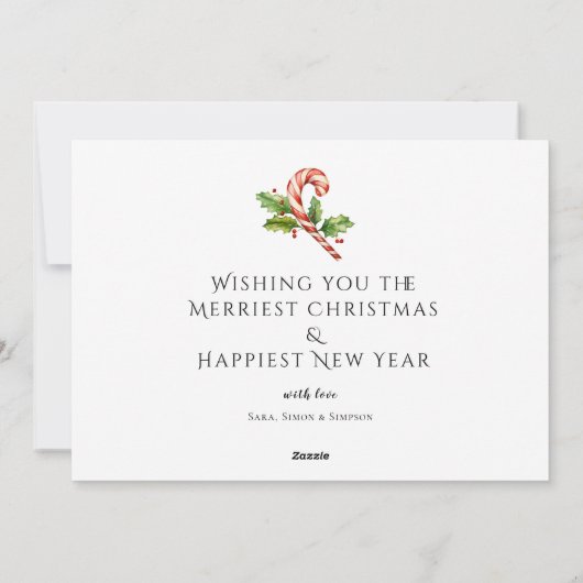 Cartes Pour Fêtes Annuelles 1 Photo JEUX VACANCES NOËL RABBIT (Dos)