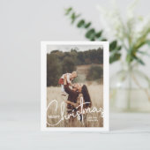 Cartes Pour Fêtes Annuelles 1 Photo Manuscrit Joyeux Noël (Debout devant)