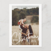 Cartes Pour Fêtes Annuelles 1 Photo Manuscrit Joyeux Noël (Devant)