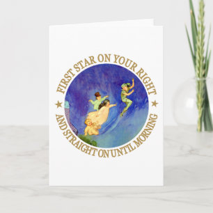 CARTES POUR FÊTES ANNUELLES 1ER ÉTOILE À DROITE, DIRECTEMENT JUSQU'AU MATIN