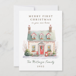 Cartes Pour Fêtes Annuelles 1er Noël à New Home