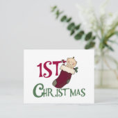 Cartes Pour Fêtes Annuelles 1er Noël-bébé en stock (Debout devant)