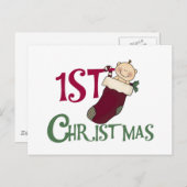 Cartes Pour Fêtes Annuelles 1er Noël-bébé en stock (Devant / Derrière)