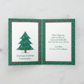 Cartes Pour Fêtes Annuelles 1er Noël de bébé, Père Noël Teddy Bear (Intérieur)