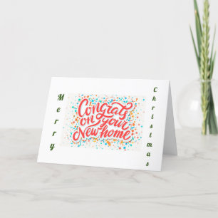 Cartes Pour Fêtes Annuelles *1ère NOËL* DANS VOTRE **NOUVELLE MAISON**