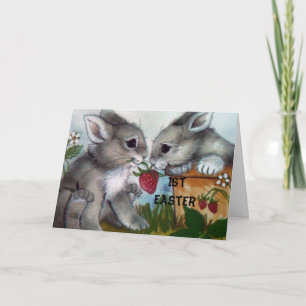 Cartes Pour Fêtes Annuelles "1st EASTER BUNNIE VOUS SOUHAITE !"