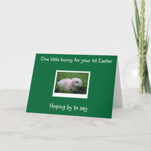 Cartes Pour Fêtes Annuelles "1st Easter" HIPPITY HOPPITY WISHES